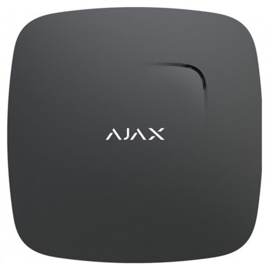 Ajax FireProtect Plus Black 8218 - Ασύρματος ανιχνευτής καπνού με αισθητήρες θερμοκρασίας και μονοξειδίου του άνθρακα