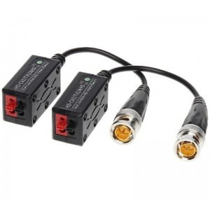 Video Balun TR-1D-HD - Συμβατό με AHD/HD-CVI/HD-TVI/PAL - Με βύσματα BNC και ακροδέκτες ελατηρίου (Ζεύγος)